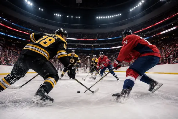 Boston Bruins vs Washington Capitals shootout win at Capital One Arena, March 2026